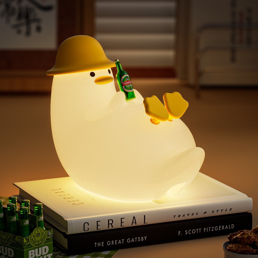 << READY STOCK >> Drunk Duck Silicone LED Night Lamp