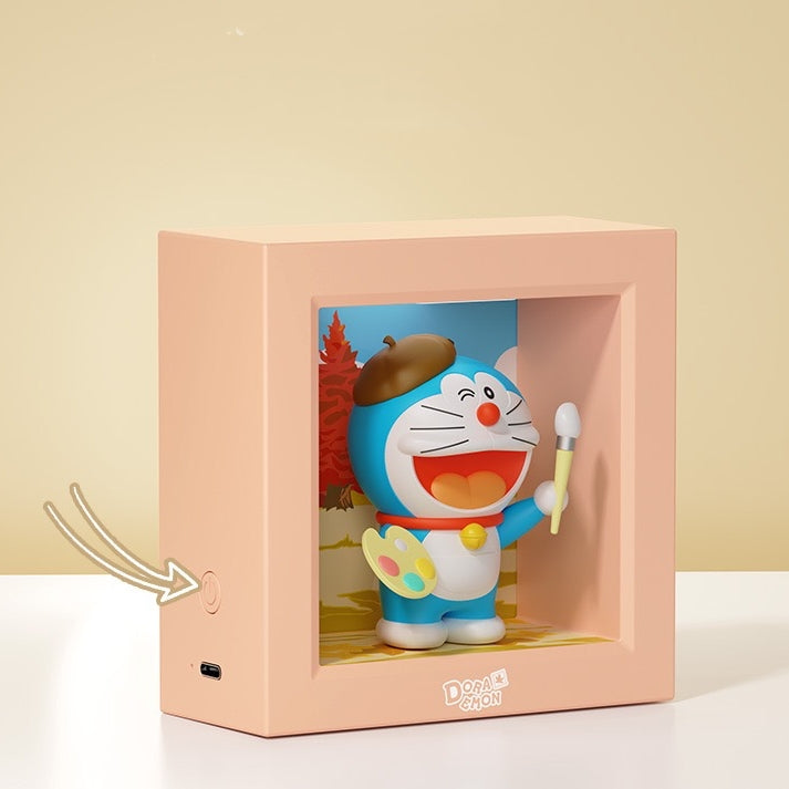 << 1-4 DAYS DELIVERY >> Doraemon Framed Figurine Night Lamp