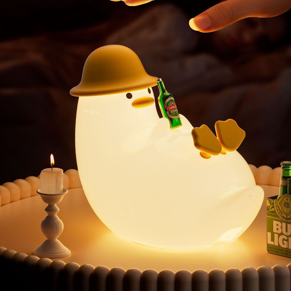 << READY STOCK >> Drunk Duck Silicone LED Night Lamp