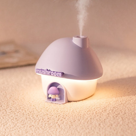 Mushroom Cottage Rechargeable Humidifier With Projector Background (5-9 Working Days Delivery)