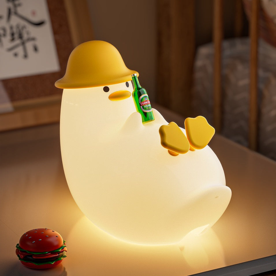 << READY STOCK >> Drunk Duck Silicone LED Night Lamp